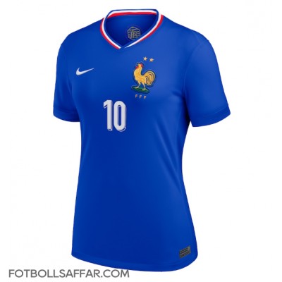 Frankrike Kylian Mbappe #10 Hemmatröja Dam EM 2024 Kortärmad Frankrike Kylian Mbappe #10 Hemmatröja Dam EM 2024 Kortärmad